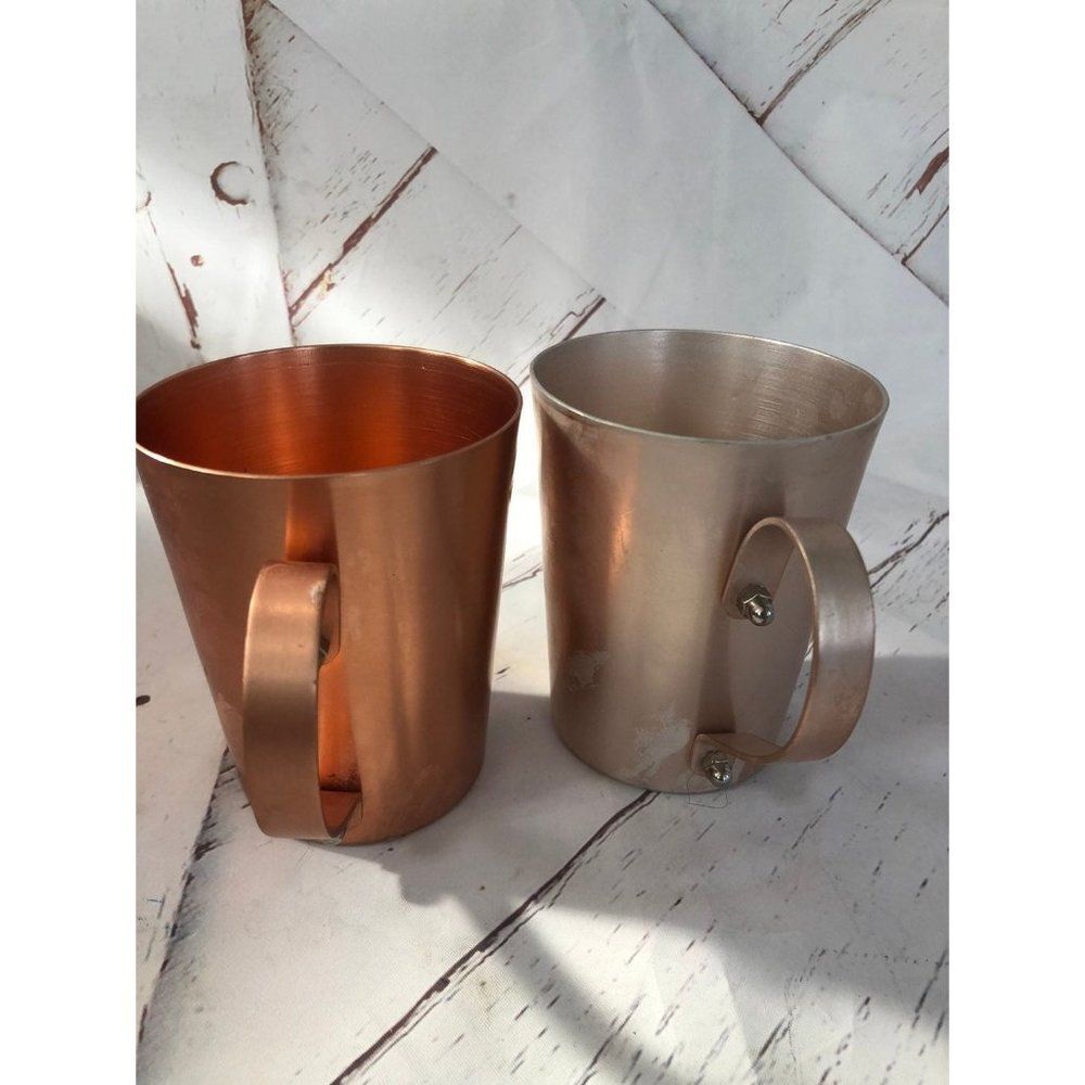 Color craft Metal aluminum vintage 50's cups mugs